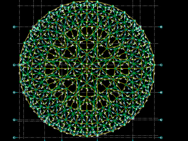 克孜勒苏柯尔克孜明光正元广场圆形网架